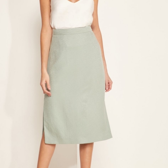BNWT Ted Baker Narlica Skirt Sage Green - Picture 5 of 5